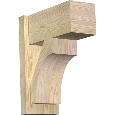 Ekena Millwork Westlake Block Rough Sawn Outlooker, Douglas Fir, 8"W x 16"D x 20"H OUT08X16X20WTL05RDF